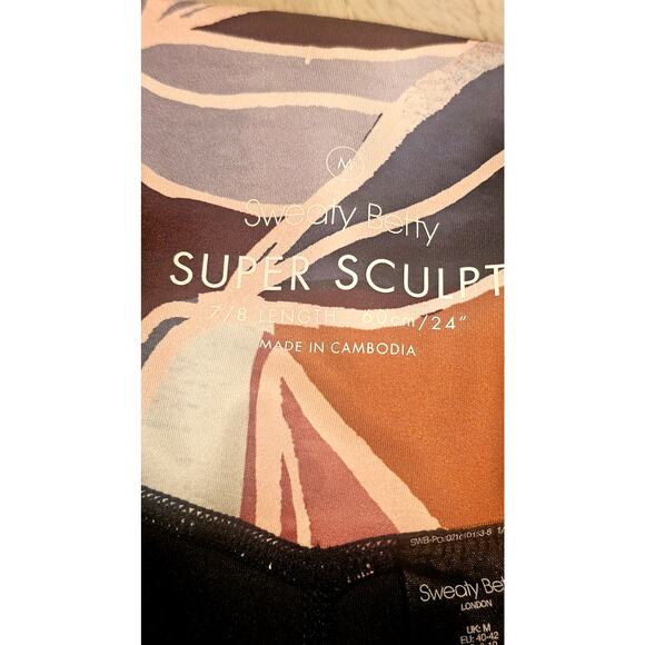 Sweaty Betty Super Sculpt Leggings 7/8th Length, 24 in Waist, Floral Sz M - Picture 8 of 8